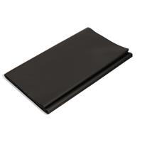 Duni 2x Zwarte tafellakens/tafelkleden 138 x 220 cm herbruikbaar Zwart
