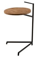 J-Line Bijzettafel Bistro Mango Hout Ijzer Zwart Naturel 65 x 35 x 42