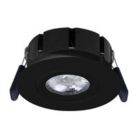 HOFTRONIC LED inbouwspot Napels IP65 8 Watt 2700K dimbaar 360° kantelbaar zwart