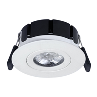 HOFTRONIC LED inbouwspot Napels IP65 8 Watt 2700K dimbaar 360° kantelbaar wit