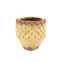 Countryfiield Bloempot Rosana M Ø13x13cm geel