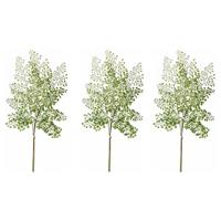 3x Kunstplant takken venushaar tak van 58 cm groen Groen