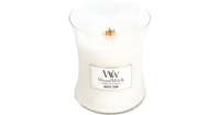 WoodWick White Teak Medium kaars