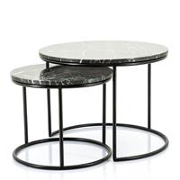 By Boo Bijzettafel Set van 2 Romeo 41 x 60 x 60