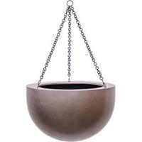 plantenwinkel.nl Gradient hanging bowl matt coffee L