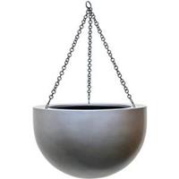 plantenwinkel.nl Gradient hanging bowl matt grey L