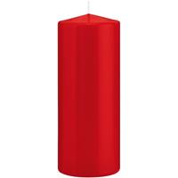 Trend Candles 1x Rode cilinderkaars/stompkaars 8 x 20 cm 119 branduren Rood