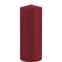 Trend Candles 1x Bordeauxrode cilinderkaars/stompkaars 8 x 20 cm 119 branduren Rood