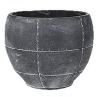 tersteege Ter Steege Detroit earth pot 16x16x12 cm Grey bloempot binnen