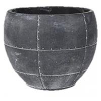 tersteege Ter Steege Detroit earth pot 18x18x14 cm Grey bloempot binnen