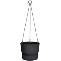 elho greenville black hanging basket