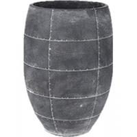 tersteege Ter Steege Detroit earth pot high 19x19x27 cm Grey bloempot binnen