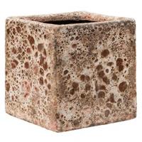 baqdesign Baq Lava Cube S 16x16x16 cm Relic Pink bloempot binnen