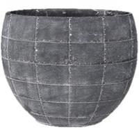 tersteege Ter Steege Detroit earth planter 29x16x24 cm Grey bloempot binnen