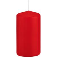 Trend Candles 1x Rode cilinderkaars/stompkaars 6 x 12 cm 40 branduren Rood