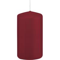 Trend Candles 1x Bordeauxrode cilinderkaars/stompkaars 6 x 12 cm 40 branduren Rood