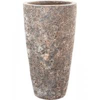 baqdesign Baq Lava Partner Straight M 35x35x65 cm Relic Rust Metal bloempot