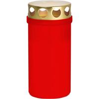 Trend Candles 1x Rode grafkaars/gedenklicht met deksel 6 x 12,6 cm 2 dagen Rood