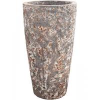 baqdesign Baq Lava Partner Straight L 46x46x85 cm Relic Rust Metal bloempot