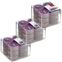 Trend Candles 36x Geurtheelichtjes lavendel/paars 4 branduren Paars