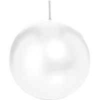 Trend Candles 1x Witte bolkaars 8 cm 25 branduren Wit