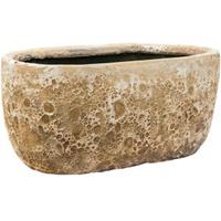 baqdesign Baq Lava Oval M 38x24x19 cm Relic Beige bloempot binnen