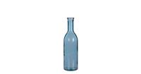 Mica Decorations rioja glazen fles lichtblauw maat in cm: 50 x 15