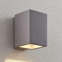Lindby LED-Außenwandleuchte Cataleya, Beton, 12x16 cm