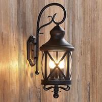 Lucande Marcellino buitenwandlamp, roestkleurig