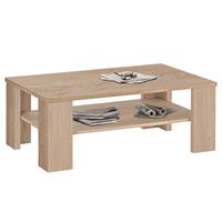 FMD Couchtisch mit Ablage Eichenbraun Grau