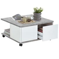 fmd Salontafel Twiggy - beton/hoogglans wit