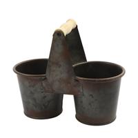 Bloempot Duo Zink