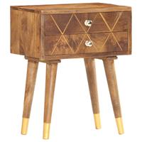 vidaXL Nachtkastje 43x30x58 cm massief mangohout