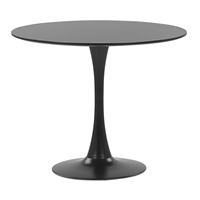 Beliani Eettafel zwart ø90 cm BOCA