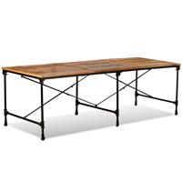 vidaXL Esszimmertisch Recyceltes Massivholz 240 cm Braun