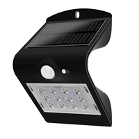 slk Solar wandlamp Carl met 14 leds en bewegingsmelder op zonne energie