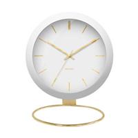 karlsson Tafelklok Globe - Wit - 21x24,5x14cm