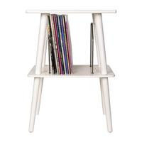 Crosley Manchester Table for Turntable and x50 Records (White)