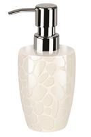 Spirella zeepdispenser Darwin pebble grijs/wit