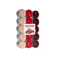 Chocolade kers geurkaarsen 60 stuks Multi