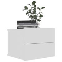 vidaXL Nachtkastjes 2 st 40x30x30 cm spaanplaat wit