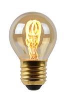 Lucide Lamp LED globe 4.5cm E27/3W 2200K Dimbaar Amber