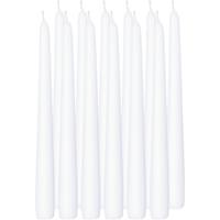 Enlightening Candles 24x Witte dinerkaarsen 25 cm 8 branduren Wit