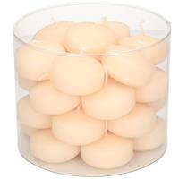 Enlightening Candles 56x Cremewitte drijfkaarsen 5 cm 4 branduren Creme