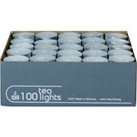 Enlightening Candles 200x Witte theelichtjes/waxinelichtjes 5 branduren Wit