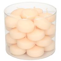 Enlightening Candles 28x Cremewitte drijfkaarsen 5 cm 4 branduren Creme