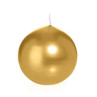 Trend Candles 1x Gouden bolkaars 7 cm 16 branduren Goudkleurig