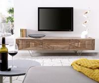 DELIFE Designer-Lowboard Wyatt 175 cm Sheesham Natur 1 Klappe