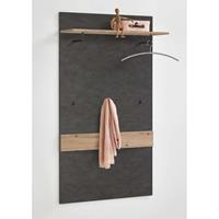 Leen Bakker Wandkapstok Bristol - eikenkleur/grijs - 144,5x80x27 cm