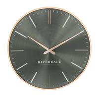 Riverdale Wandklok Milena oyster green 40cm